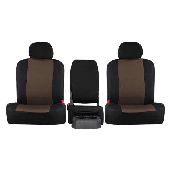  Northwest Seat Covers® - WorkPro™ Atomic™ 2nd Row Dark Saddle Sport Custom Seat Covers