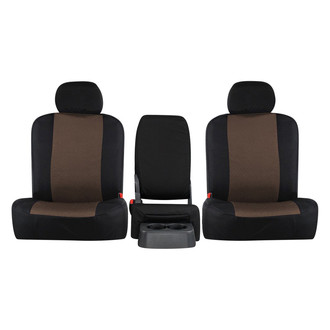 Northwest Seat Covers® - WorkPro™ Atomic™ 1st Row Dark Saddle Sport Custom Seat Cover