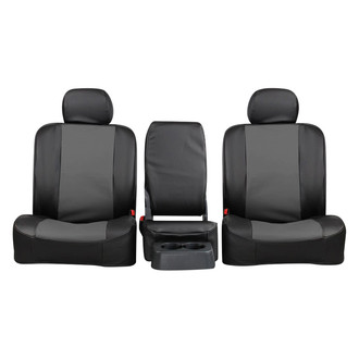 Northwest Seat Covers® - WorkPro™ Vinyl™ 2nd Row Charcoal/Black Custom Seat Cover