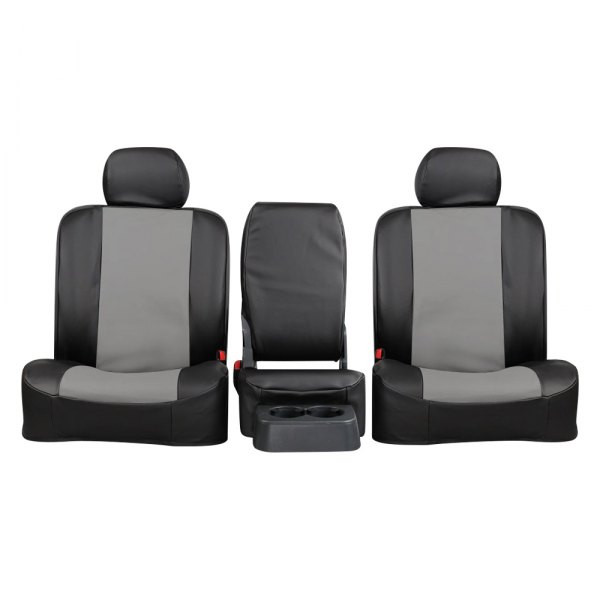  Northwest Seat Covers® - WorkPro™ Vinyl™ 2nd Row Gray/Black Custom Seat Covers