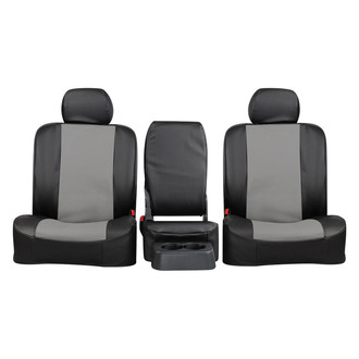 Northwest Seat Covers® - WorkPro™ Vinyl™ 1st Row Gray/Black Custom Seat Cover