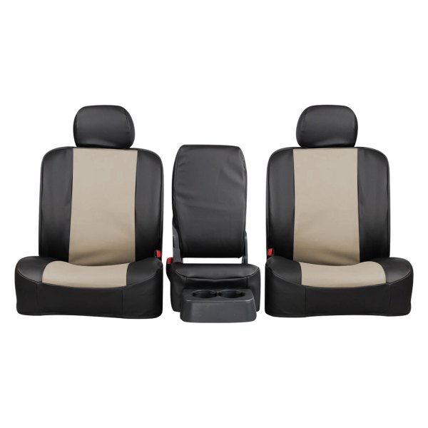 Northwest Seat Covers® - WorkPro™ Vinyl™ 2nd Row Tan/Black Custom Seat Covers