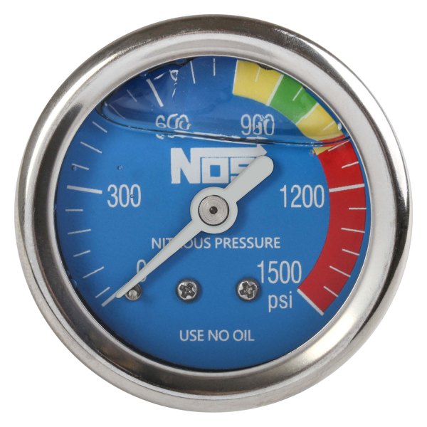 Nitrous Oxide Systems® - 1-1/2" Liquid Filled Nitrous Pressure Gauge, 0-1500 PSI