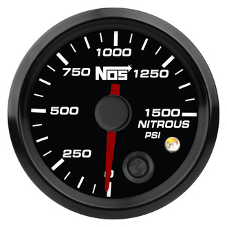 Nitrous Oxide Systems® - Analog Style 2-1/16" Nitrous Pressure Gauge, Black, 0-1500 PSI