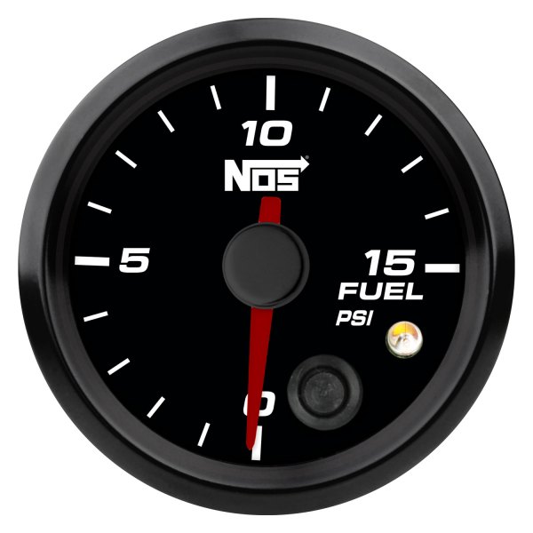 Nitrous Oxide Systems® - Analog Style 2-1/16" Fuel Pressure Gauge, Black, 0-15 PSI