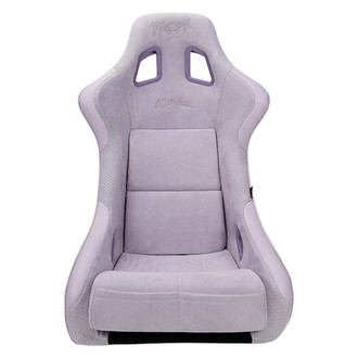 NRG Innovations® - PRISMA™ Chromatic Series Lilac Fiberglass Full Bucket Alcantara Racing Seat, Large