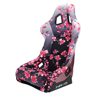 NRG Innovations® - Prisma-Ultra™ Series Japanese Cherry Blossom Edition Full Bucket Racing Seat