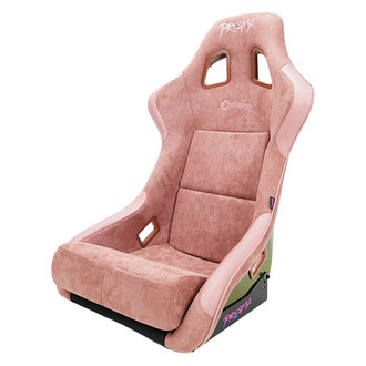 NRG Innovations® - PRISMA™ Chromatic Series Mauve Fiberglass Full Bucket Alcantara Racing Seat, Medium