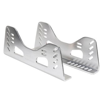 NRG Innovations® - Tall High Grade Aluminum Side Mount Brackets, Silver