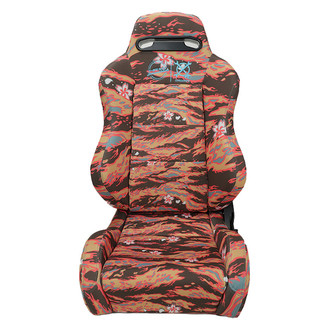 NRG Innovations® - NRG x In4mation Collaboration Series Tiger Sakura Print Reclinable Seats