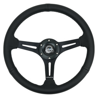 NRG Innovations® - 3-Spoke Reinforced Steering Wheel with Comfort Grip