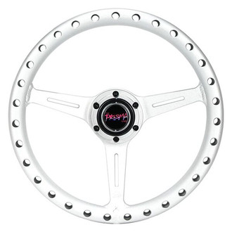 NRG Innovations® - 3-Spoke All Aluminum Extra Light Anadized Silver Steering Wheel