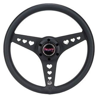 NRG Innovations® - 3-Spoke All Aluminum Steering Wheel with Heart Cut Out