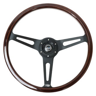 NRG Innovations® - 3-Spoke Reinforced Vintage Wood Steering Wheel