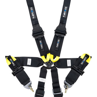 NRG Innovations® - 6-Point FIA Harness, Black
