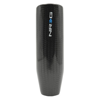 NRG Innovations® - Short Shifter Style Weighted Black Carbon Fiber Shift Knob