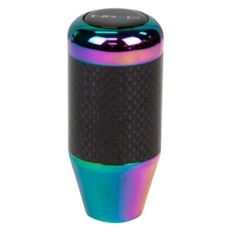 NRG Innovations® SK-400BC/MC - Fatboy Style Neo Chrome with Carbon Fiber Shift Knob