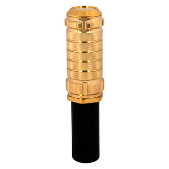 NRG Innovations® - Stealth Adjustable Chrome Gold Shift Knob