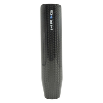 NRG Innovations® - Long Shifter Style Weighted Black Carbon Fiber Shift Knob