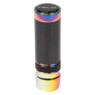 NRG Innovations® - Slimboy Adjustable Carbon Fiber Shift Knob with Neo Chrome