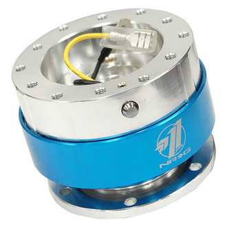 NRG Innovations® - 1.5 Gen Silver Quick Release with Blue Ring Color