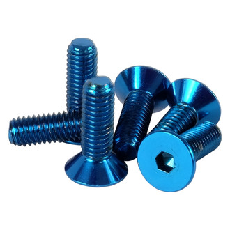 NRG Innovations® - Blue Conical Steering Wheel Screw Kit