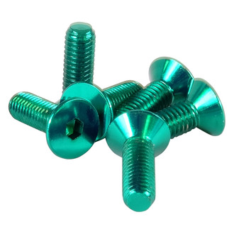 NRG Innovations® - Green Conical Steering Wheel Screw Kit