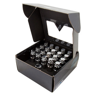 NRG Innovations® - 700 Series Silver Cone Seat Open End Wheel Locks