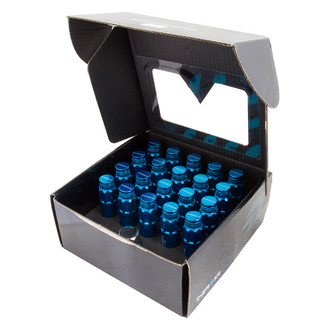NRG Innovations® - 700 Series Blue Cone Seat Open End Wheel Locks