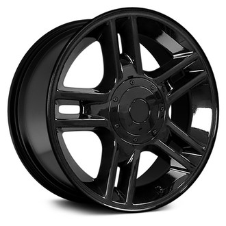 OE Wheels® - Double 5-Spoke Black 20x9 Alloy Factory Wheel - Replica