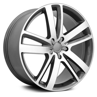 OE Wheels® - Double 5-Spoke Gunmetal with Machined Face 20x9 Alloy Factory Wheel - Replica