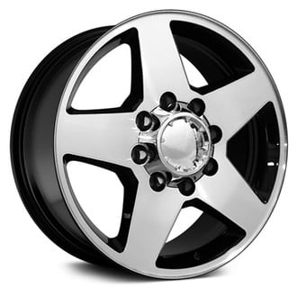 OE Wheels® - 5-Spoke Black with Machined Face 20x8.5 Alloy Factory Wheel - Replica