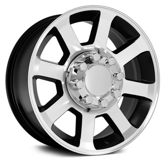 OE Wheels® - 8 I-Spoke Satin Black Machined Face 20x8 Alloy Factory Wheel - Replica