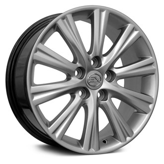OE Wheels® - 10 I-Spoke Hyper Silver 17x7 Alloy Factory Wheel - Replica