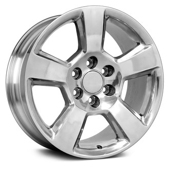 OE Wheels® - 5-Spoke Polished 20x9 Alloy Factory Wheel - Replica