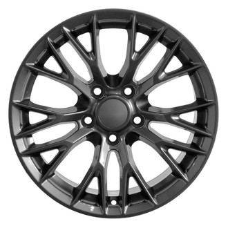 10 Y-Spoke Gunmetal 18x8.5 Alloy Factory Wheel, Replica - Front View