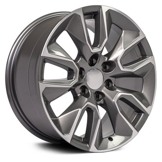 OE Wheels® - 5 V-Spoke Gunmetal Machined 20x9 Alloy Factory Wheel - Replica