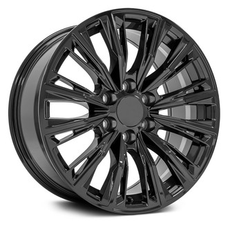 OE Wheels® - 6 V-Spoke Gloss Black 20x9 Alloy Factory Wheel - Replica