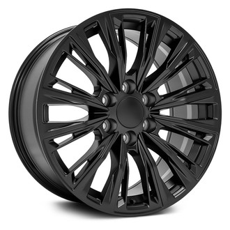 OE Wheels® - 6 V-Spoke Satin Black 20x9 Alloy Factory Wheel - Replica