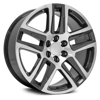 OE Wheels® - Double 5-Spoke Gunmetal Machined 22x9 Alloy Factory Wheel - Replica