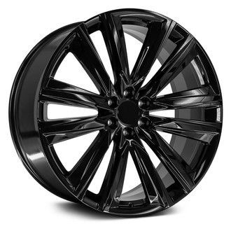 OE Wheels® - 6 V-Spoke Black 26x10 Alloy Factory Wheel - Replica