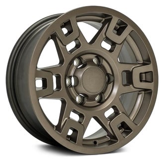 OE Wheels® - 6 Double-Spoke Bronze 17x7 Alloy Factory Wheel - Replica