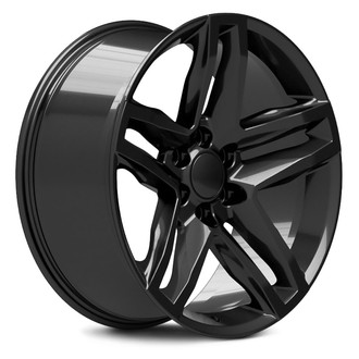 OE Wheels® - Double 5-Spoke Gloss Black 22x9 Alloy Factory Wheel - Replica
