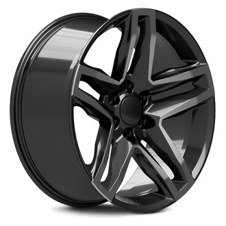 OE Wheels® - Double 5-Spoke Gloss Black 22x9 Alloy Factory Wheel - Replica