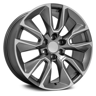 OE Wheels® - 5 V-Spoke Gunmetal 22x9 Alloy Factory Wheel - Replica