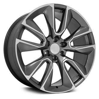 OE Wheels® - 5 V-Spoke Gunmetal 24x10 Alloy Factory Wheel - Replica