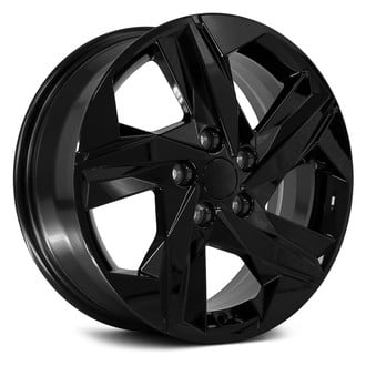 OE Wheels® - 5 Spiral-Spoke Gloss Black 17x7 Alloy Factory Wheel - Replica