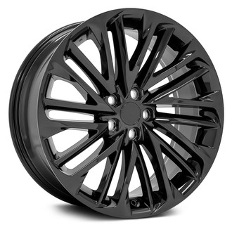 OE Wheels® - 10 V-Spoke Black 20x8 Alloy Factory Wheel - Replica
