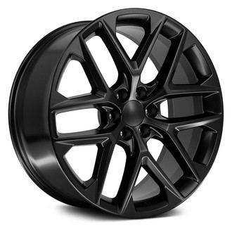 OE Wheels® - 6 Y-Spoke Satin Black 24x10 Alloy Factory Wheel - Replica