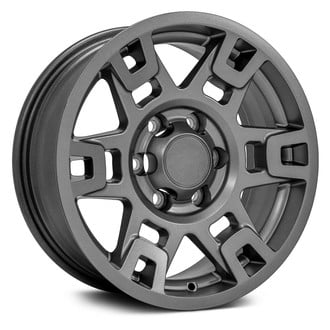 OE Wheels® - 6 Double-Spoke Satin Graphite 17x7 Alloy Factory Wheel - Replica